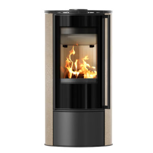 Piec wolnostojący KRATKI ERIK Ø 150 5,5 kW GOLD SATIN