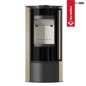 Piec wolnostojący KRATKI ERIK Ø 150 5,5 kW GOLD SATIN