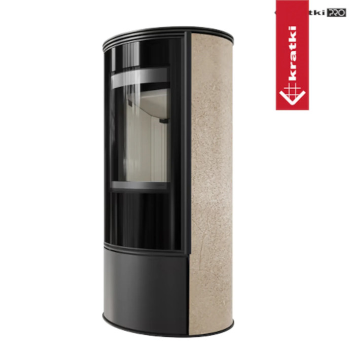 Piec wolnostojący KRATKI ERIK Ø 150 5,5 kW GOLD SATIN