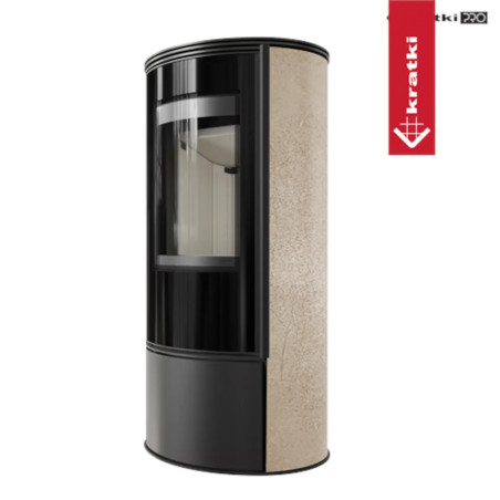 Piec wolnostojący KRATKI ERIK Ø 150 5,5 kW GOLD SATIN