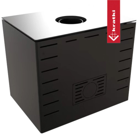 Piec stalowy KRATKI KARI 70 Ø 150 8 kW kominek w zabudowie