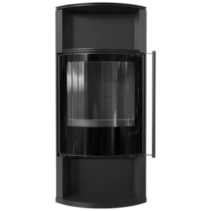 Piec stalowy KRATKI TOFA Ø 150 8 kW czarne wyłożenie