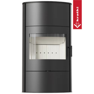 Piec wolnostojący KRATKI AB/S/2/ROLLO Wysoki Ø 150 10 kW
