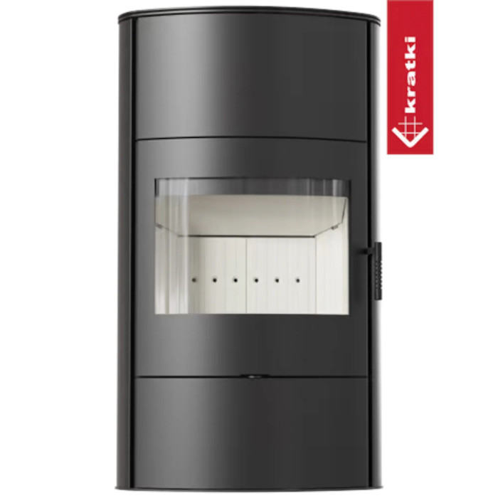 Piec wolnostojący KRATKI AB/S/2/ROLLO Wysoki Ø 150 10 kW