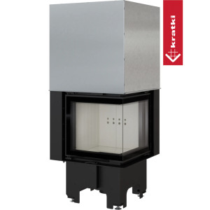 Kominek powietrzny stalowy VNP 480/480 8 kW Ø 200 Gilotyna