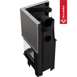 Kominek powietrzny stalowy VNP 480/480 8 kW Ø 200 Gilotyna