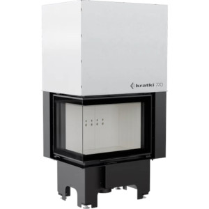 Kominek powietrzny stalowy KRATKI VNL 610/430 9 kW Ø 200 Gilotyna