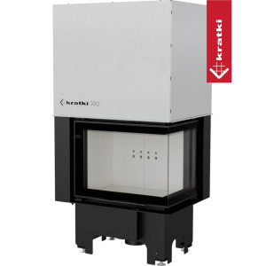 Kominek powietrzny stalowy KRATKI VNP 610/430 9 kW Ø 200 Gilotyna