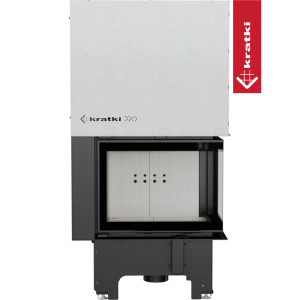 Kominek powietrzny stalowy KRATKI VNP 610/430 9 kW Ø 200 Gilotyna