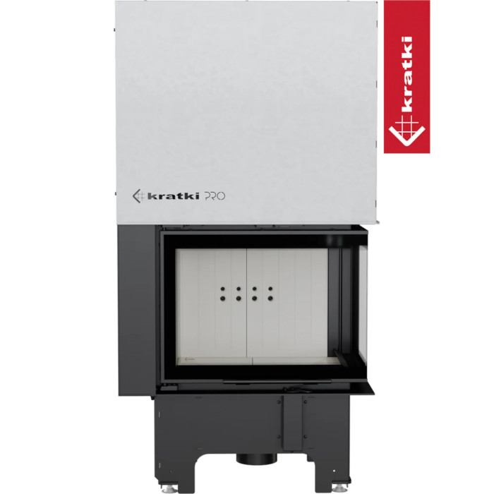 Kominek powietrzny stalowy KRATKI VNP 610/430 9 kW Ø 200 Gilotyna
