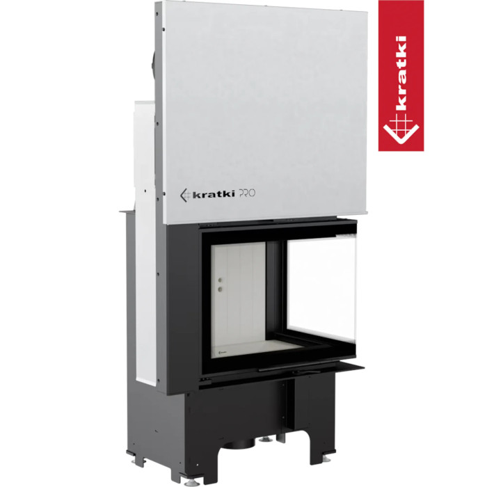 Kominek powietrzny stalowy KRATKI VNP 610/430 9 kW Ø 200 Gilotyna