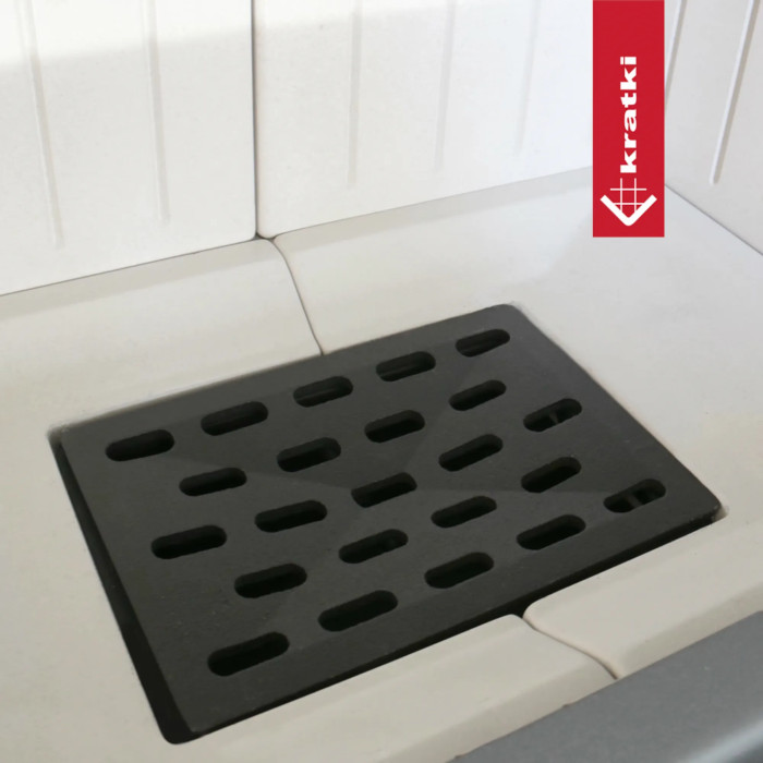 Kominek powietrzny stalowy KRATKI VNP 610/430 9 kW Ø 200 Gilotyna