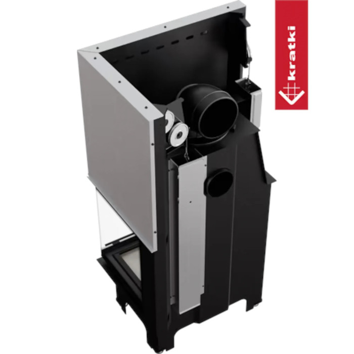 Kominek powietrzny stalowy KRATKI VNP 700/480 12 kW Ø 200 Gilotyna
