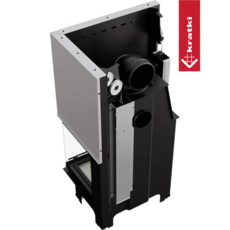 Kominek powietrzny stalowy KRATKI VNP 700/480 12 kW Ø 200 Gilotyna