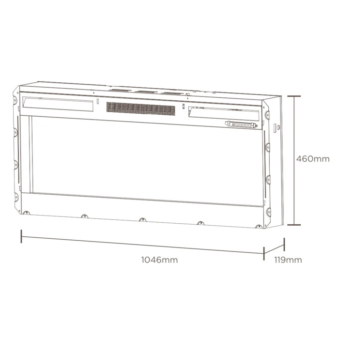 Kominek elektryczny Sierra 48"