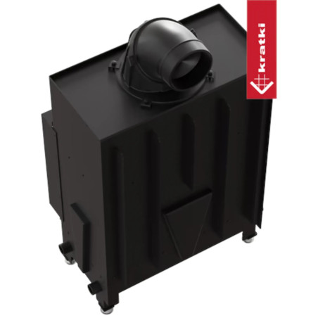 Kominek powietrzny stalowy KRATKI FLOKI S 8 kW Ø 160