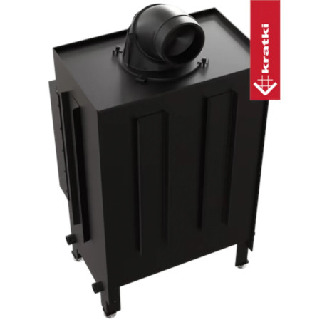 Kominek powietrzny stalowy KRATKI LUCY 12 kW Ø 200