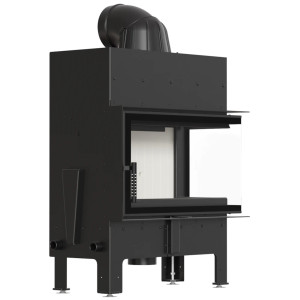 Kominek KRATKI FLOKI M prawy 10 kW Ø 200