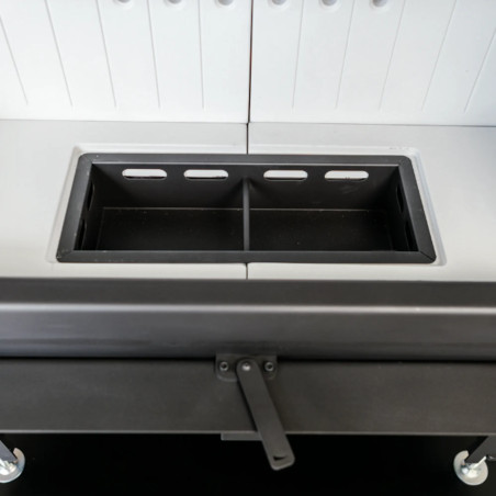 Kominek KRATKI FLOKI M prawy 10 kW Ø 200