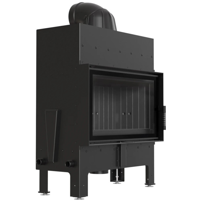 Kominek KRATKI FLOKI M 10 kW Ø 200 czarne wyłożeniem