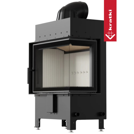 Kominek KRATKI LUCY prawy 12 kW Ø 200