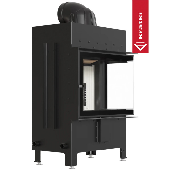Kominek KRATKI LUCY prawy 12 kW Ø 200