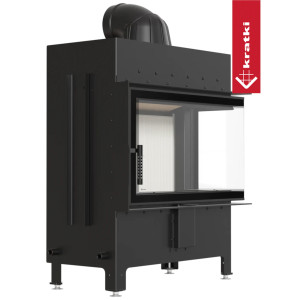 Kominek KRATKI LUCY prawy 14 kW Ø 200