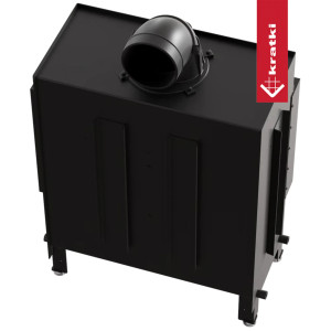 Kominek KRATKI LUCY prawy 14 kW Ø 200