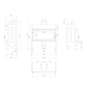 Kominek KRATKI LUCY 16 kW Ø 200