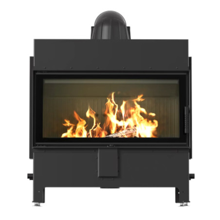 Kominek KRATKI LUCY 16 kW Ø 200 czarne wyłożenie