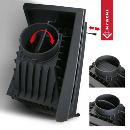 Kominek żeliwny KRATKI ANTEK 10 kW Ø 180