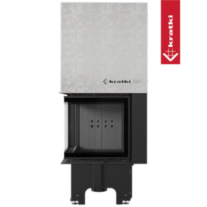 Kominek KRATKI VNL 480/480 8 kW Gilotyna czarne wyłożenie