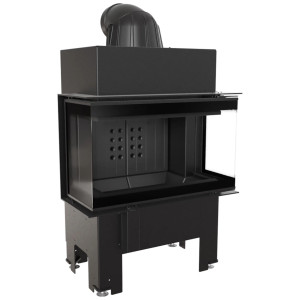 Kominek KRATKI NBC 680/280 7 kW Ø 160 czarne wyłożenie