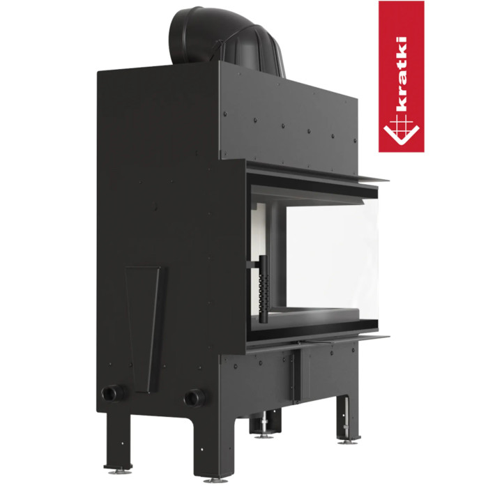Kominek KRATKI FLOKI L prawy 12 kW Ø 200