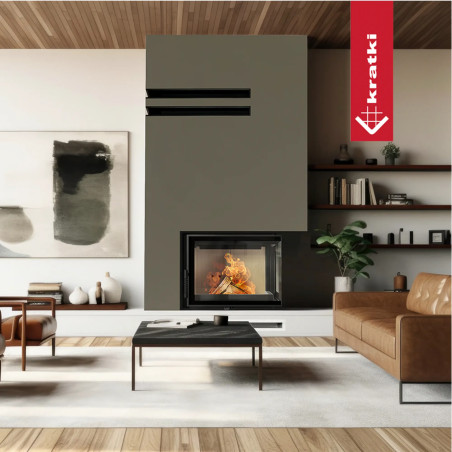 Kominek KRATKI FLOKI S prawy 8 kW Ø 160