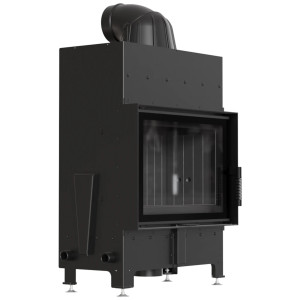 Kominek KRATKI FLOKI S 8 kW Ø 160 czarne wyłożenie