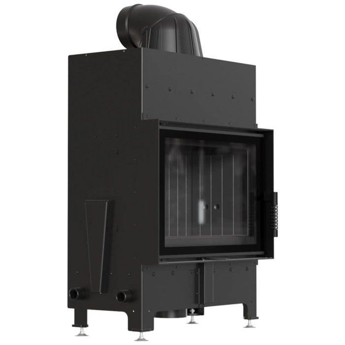 Kominek KRATKI FLOKI S 8 kW Ø 160 czarne wyłożenie