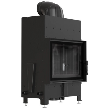 Kominek KRATKI FLOKI S 8 kW Ø 160 czarne wyłożenie