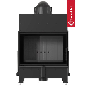 Kominek KRATKI FLOKI S 8 kW Ø 160 czarne wyłożenie