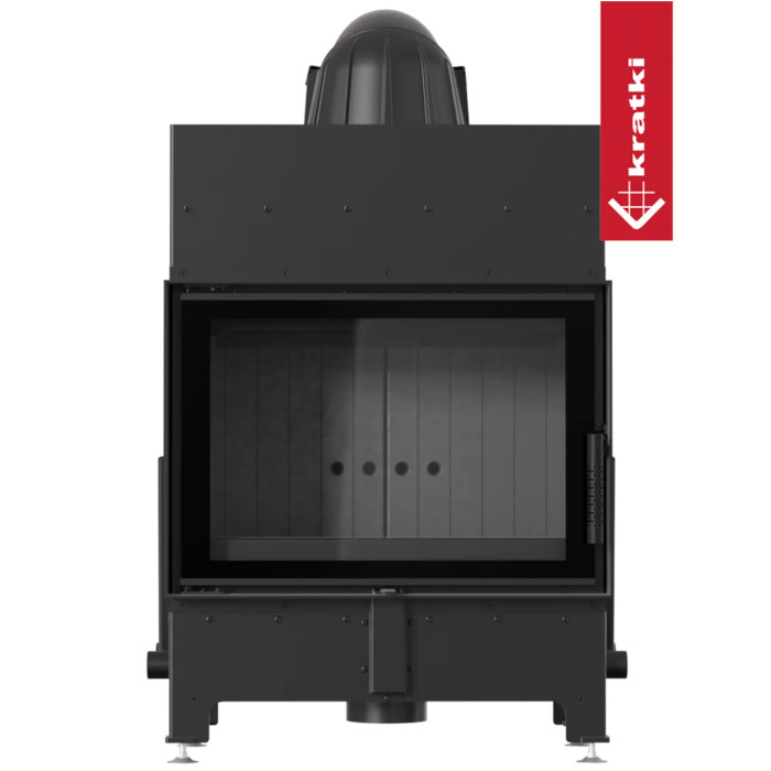 Kominek KRATKI FLOKI S 8 kW Ø 160 czarne wyłożenie