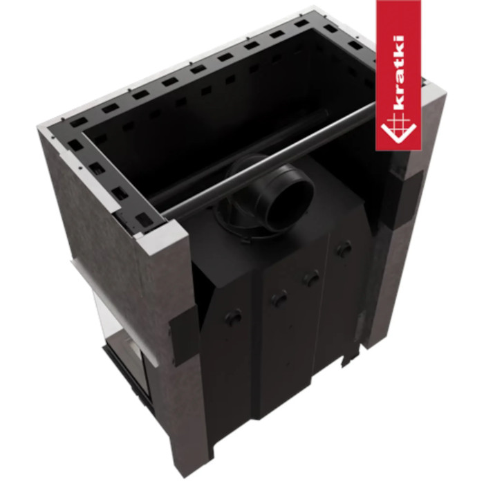 Kominek KRATKI NBC 1000/400 15 kW Ø 200 Gilotyna