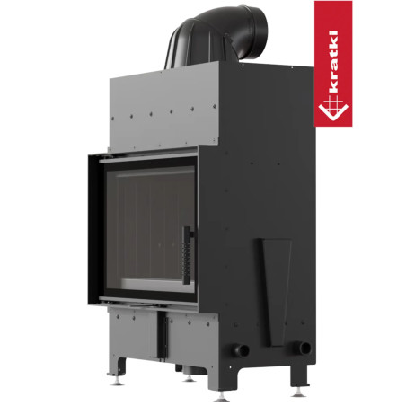 Kominek KRATKI FLOKI S 8 kW Ø 160 czarne wyłożenie