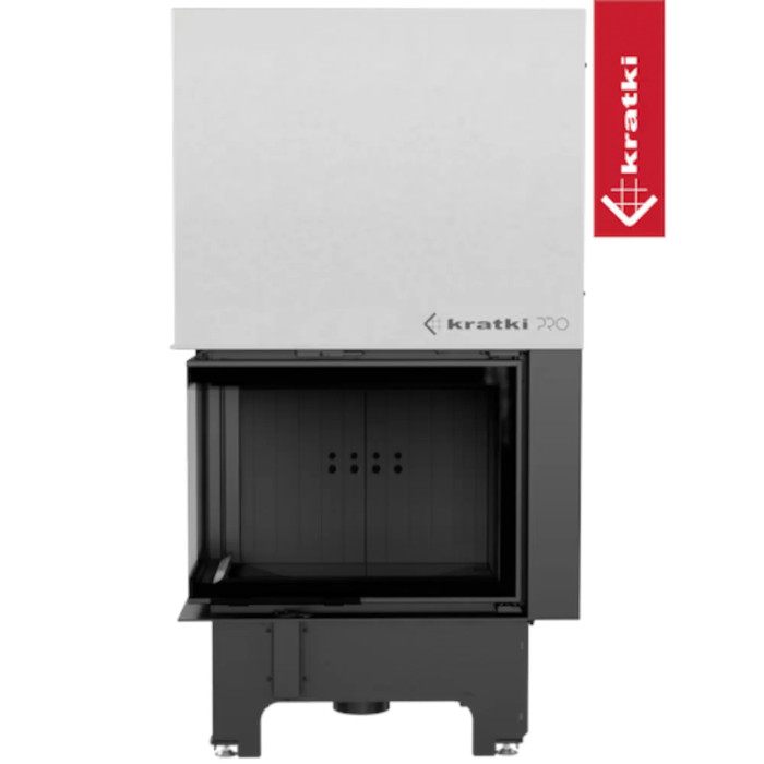 Kominek KRATKI VNL 700/480 12 kW Ø 200 Gilotyna czarne wyłożenie