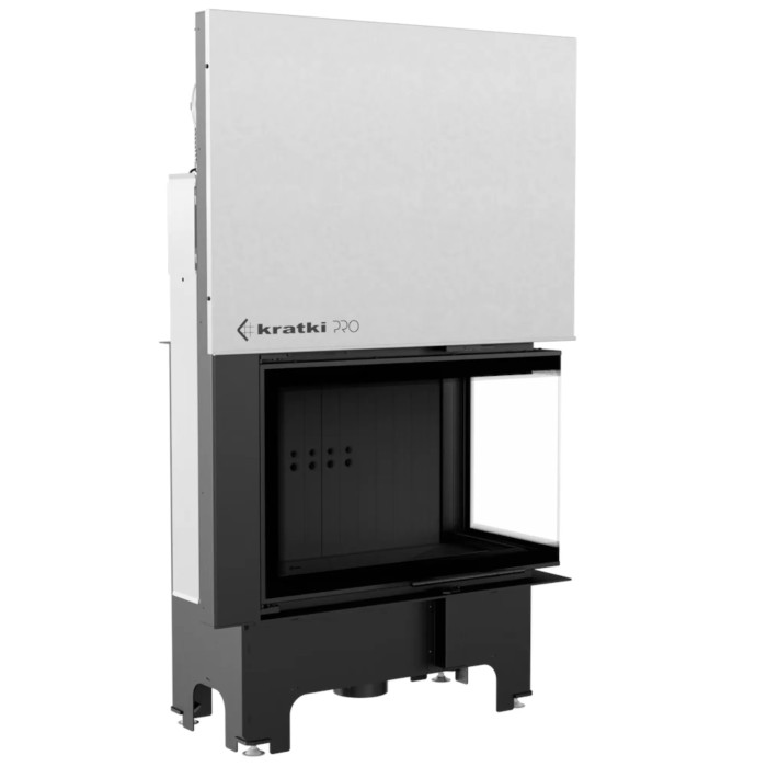 Kominek KRATKI VNP 810/410 14 kW Ø 200 Gilotyna czarne wyłożenie