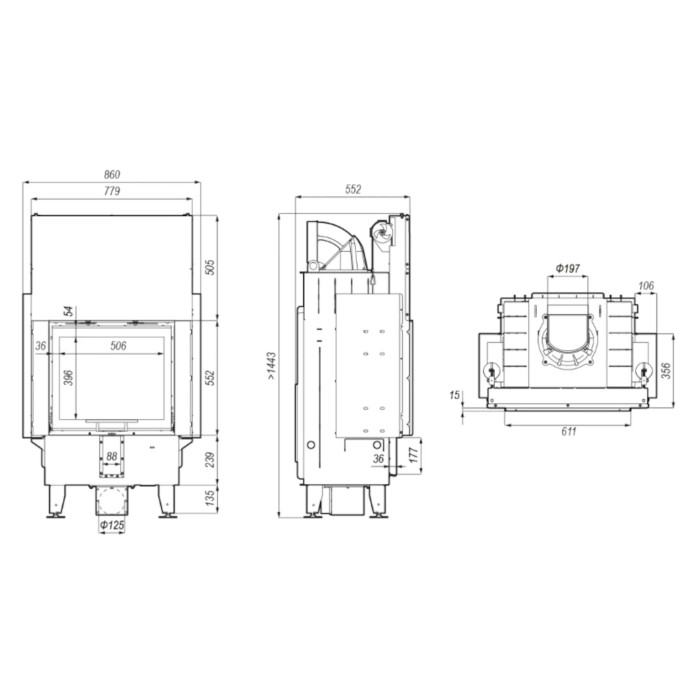 Kominek Defro Home Intra SM G 10 kW