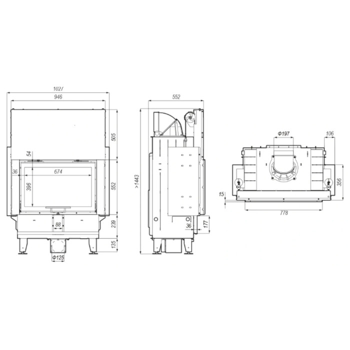Kominek Defro Home Intra ME G 13 kW