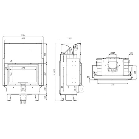 Kominek Defro Home Intra ME G 13 kW