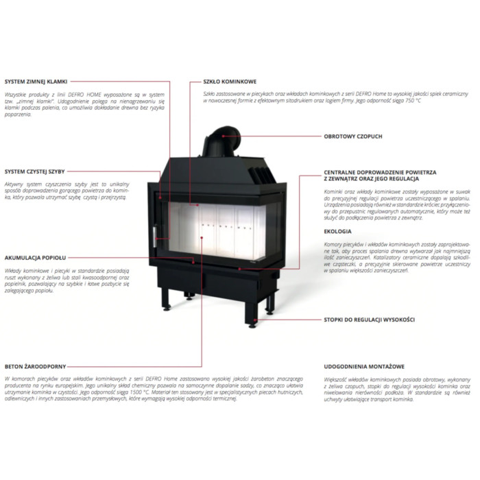 Kominek Defro Home Intra LA 16 kW