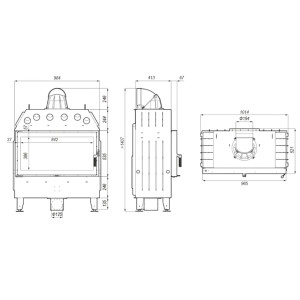 Kominek Defro Home Intra LA 16 kW