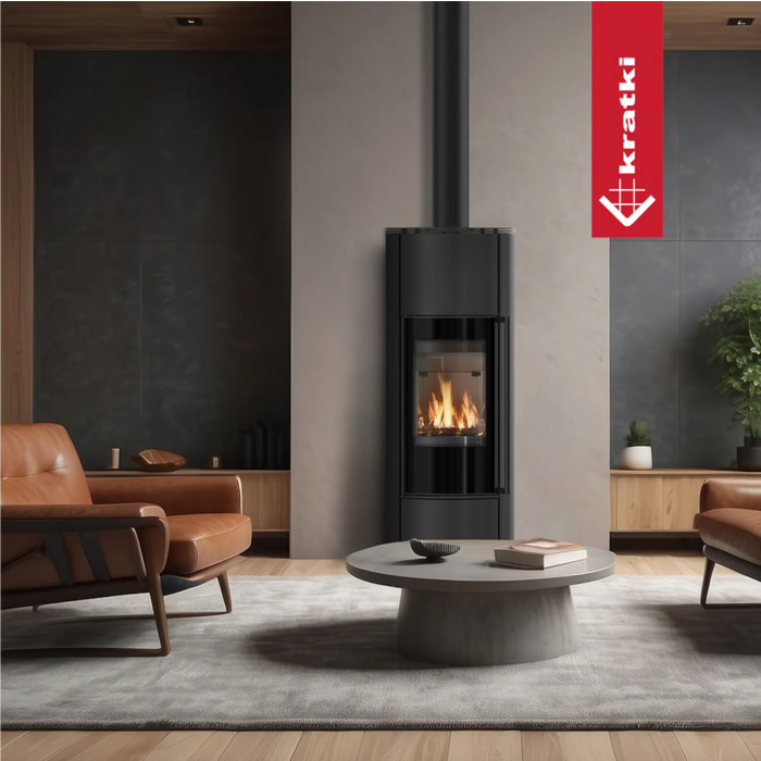 Piec wolnostojący KRATKI ERIK/W Ø 150 5,5 kW